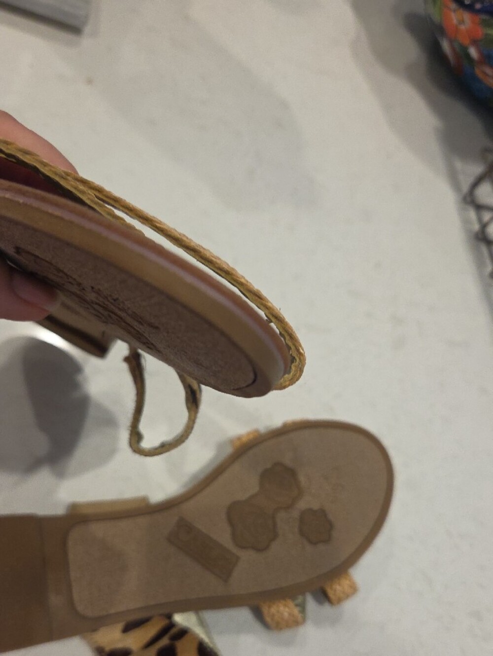 Casual Leopard & Tan Slide Sandals - Women's - Picture 4 of 8